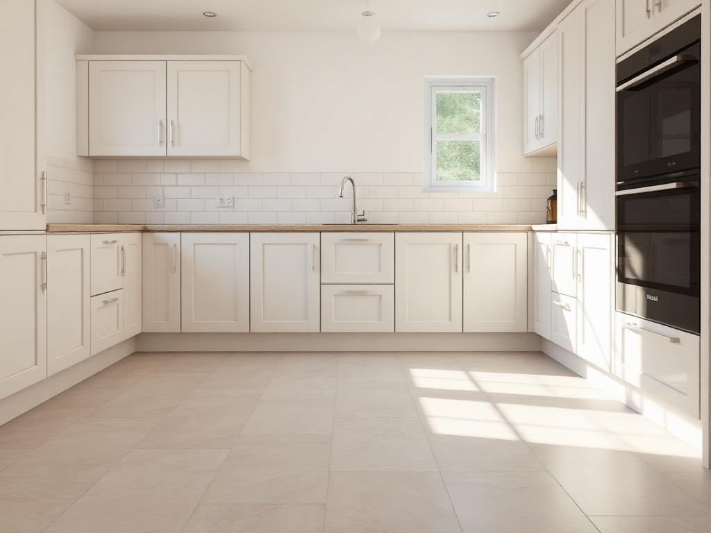 Large format porcelain kitchen floor tiles in Trafford